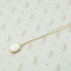 Lively Opal Pendant in Yellow Gold