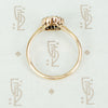 Antique Rose Cut Diamond Halo Opal Ring