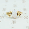 opal and pearl vintage gold ring