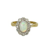 Vintage 1915 Opal and Diamond Ring