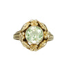 Otsby and Barton Yellow Gold Floral Ring - Gem Set Love