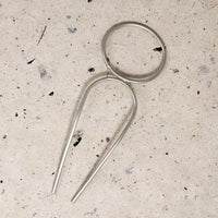 Modern Oval White Brass Hair Pin from Favor