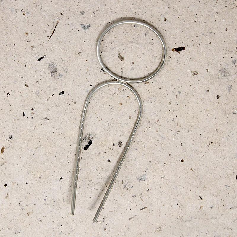 Modern Oval White Brass Hair Pin from Favor
