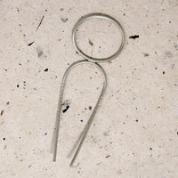 Modern Oval White Brass Hair Pin from Favor