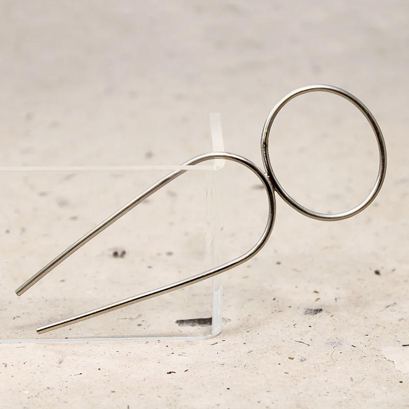 Modern Oval White Brass Hair Pin from Favor