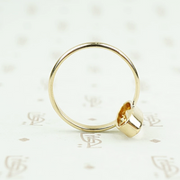 recycled 18k gold vintage imperial topaz ring detail