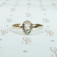 Exquisite Fancy Light Brown Rose Cut Diamond Solitaire