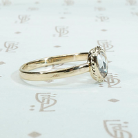 Exquisite Fancy Light Brown Rose Cut Diamond Solitaire