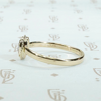 Exquisite Fancy Light Brown Rose Cut Diamond Solitaire