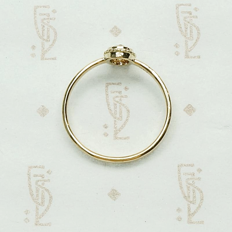 Exquisite Fancy Light Brown Rose Cut Diamond Solitaire