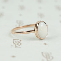 Recycled Rose Gold Opal Ring by GSL