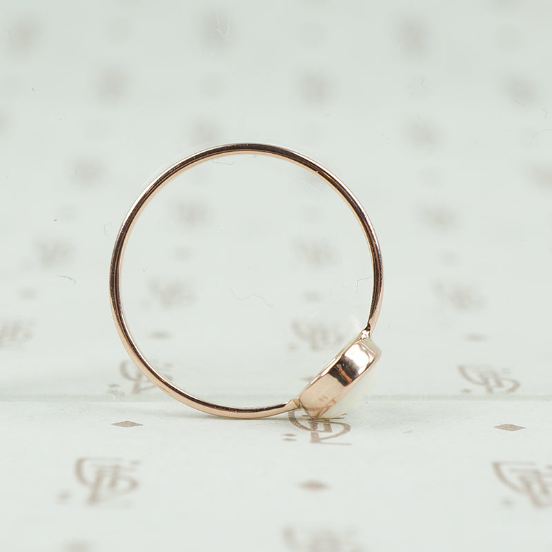 Recycled Rose Gold Opal Ring by GSL