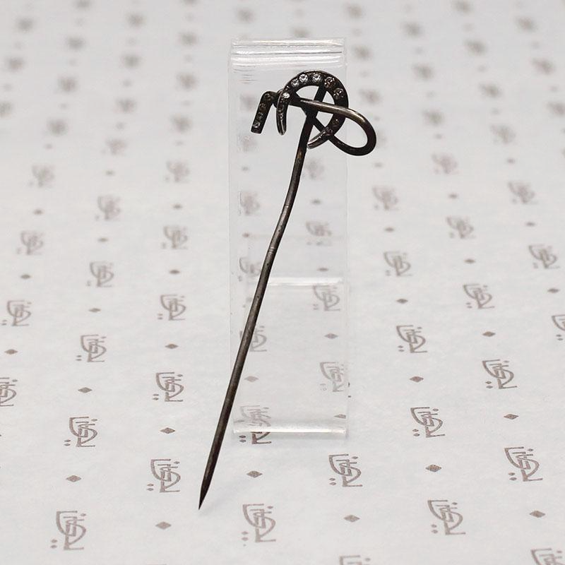 1920s Horseshoe & Riding Crop Stick Pin