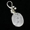 Carved Quartz Flower Earrings by brunet