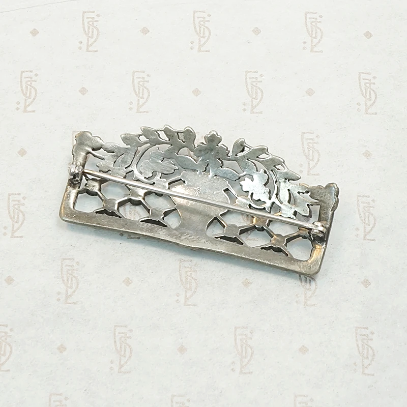 Edwardian Stylized Garden Brooch