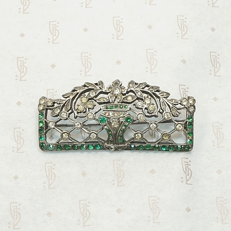 Edwardian Stylized Garden Brooch