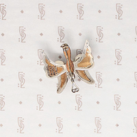 Copper & Sterling 3-D Butterfly Brooch