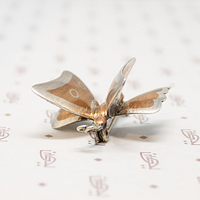 Copper & Sterling 3-D Butterfly Brooch