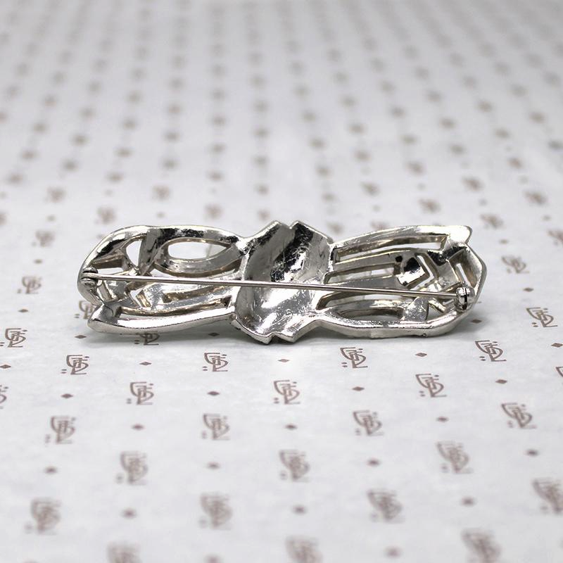 Glamorous Art Deco Paste Brooch