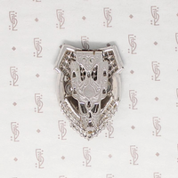 Shield Shaped Sparkling Deco Dress Clip 