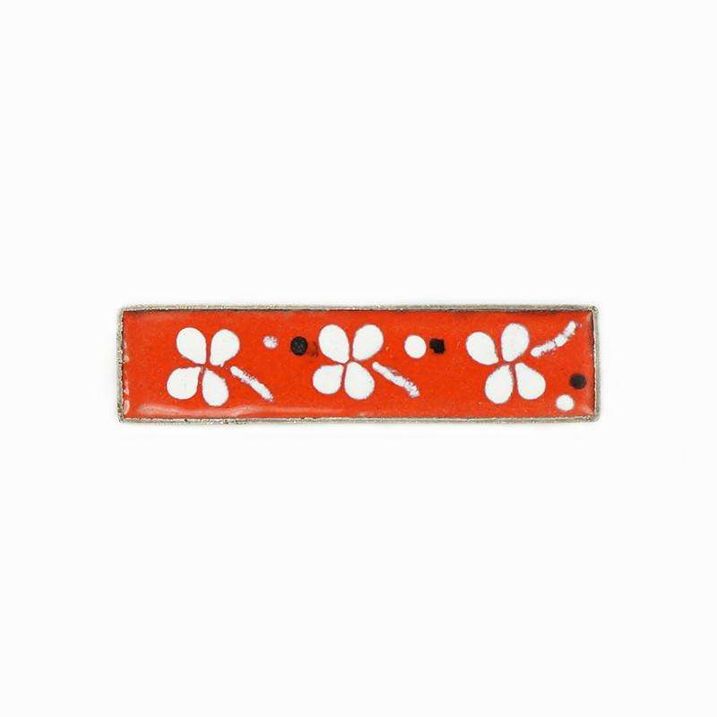 Brightly colored Enameled Brooch Mid Century Modern Pereli Metall