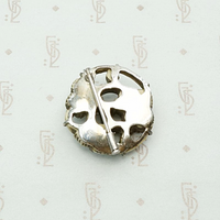 Chinese Carved Bone Leaf Brooch