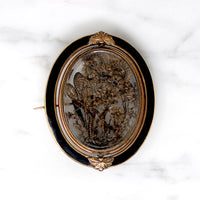 Incredible Craftsmanship Early Victorian Hair Work Brooch