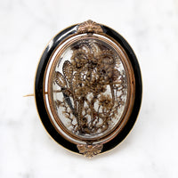Incredible Craftsmanship Early Victorian Hair Work Brooch