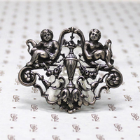 Lacy and Light Vintage Cini Cherub Brooch