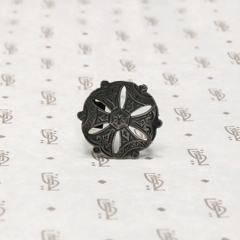 Georgian Era Silver Lace Pin