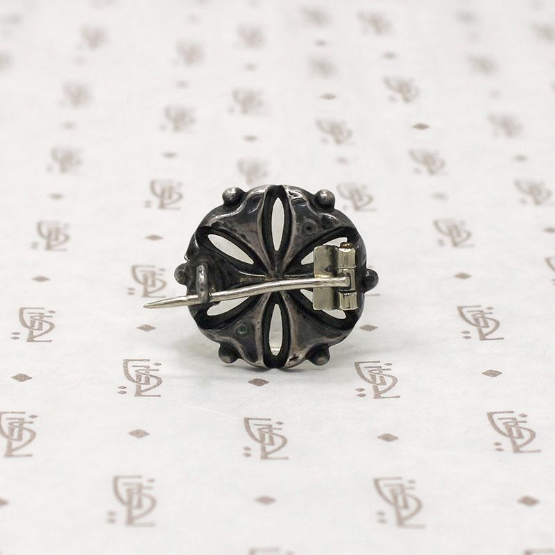 Georgian Era Silver Lace Pin