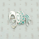 Vivacious Parrot Pin in Sterling & Turquoise