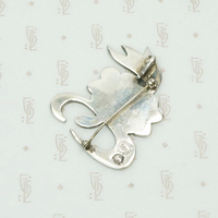 Vivacious Parrot Pin in Sterling & Turquoise