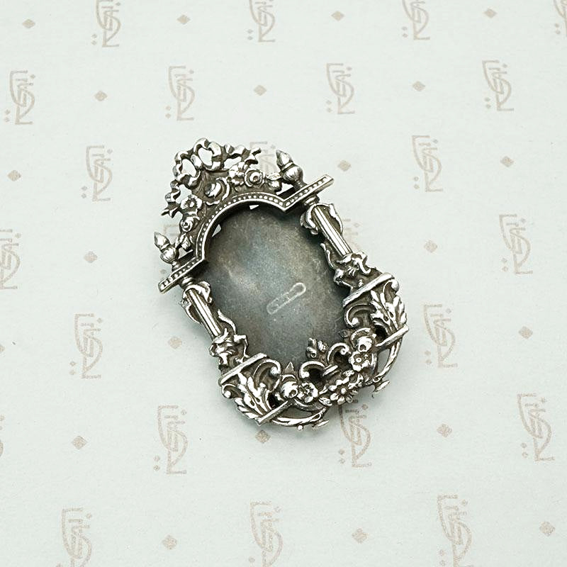 Vintage Victorian Revival Picture Frame Brooch
