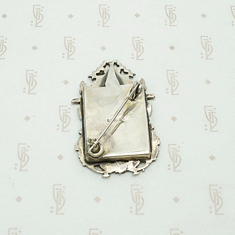 Vintage Victorian Revival Picture Frame Brooch