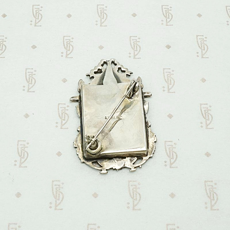 Vintage Victorian Revival Picture Frame Brooch