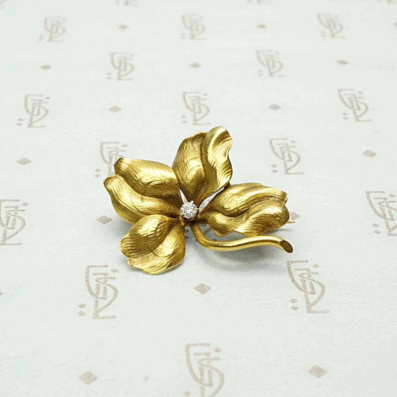 Henry Blank & Co. Edwardian Pansy Brooch