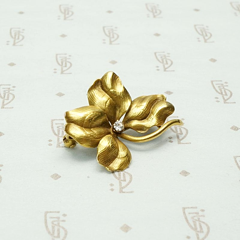 Henry Blank & Co. Edwardian Pansy Brooch