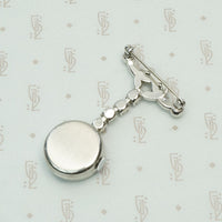 Rhinestone Studded Sussex Watch Brooch