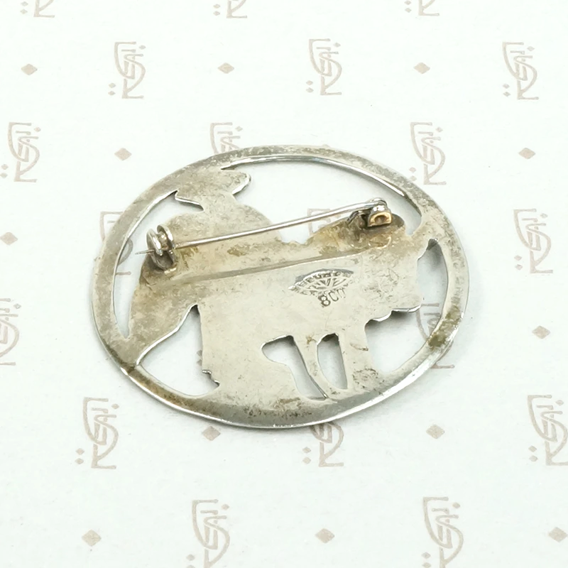 Whimsical Mexican Donkey Brooch