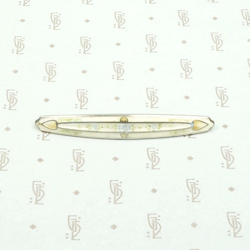 Delicate Pastels Champlevé Enamel Bar Pin