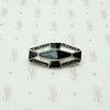Onyx & Mother of Pearl Brooch in Sterling Silver