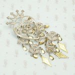 Ethereal Crowned Heart Large Sølje Brooch