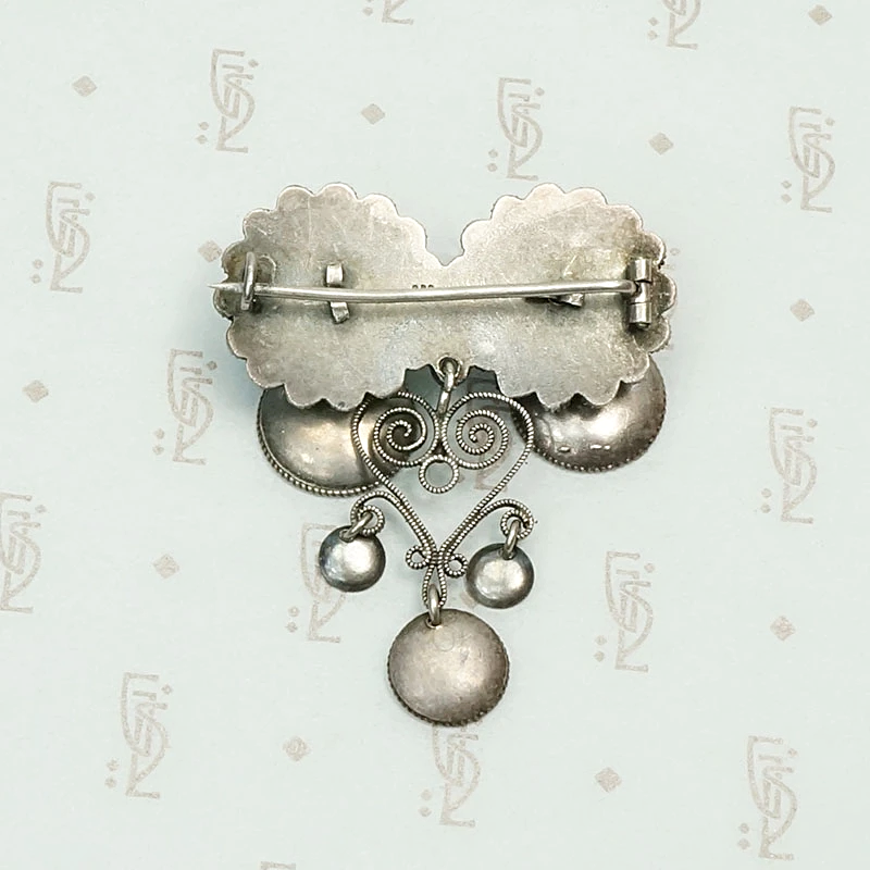 19th Century Silver Sølje Brooch 