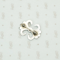 Small Sand Cast Sterling & Turquoise Pin