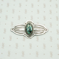H. Morgan Navajo Brooch in Sterling & Turquoise
