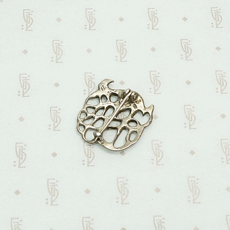 Swedish Sterling Silver Stylized Peacock Pin