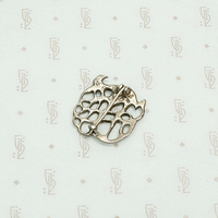 Swedish Sterling Silver Stylized Peacock Pin