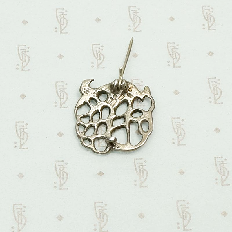 Swedish Sterling Silver Stylized Peacock Pin