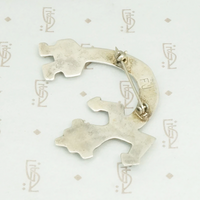 Silver Zuni Rainbow Man Brooch